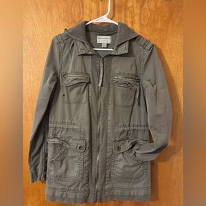 Marrakech Anthropologie Women’s Utility Military Green Cotton Jacket Coat XS